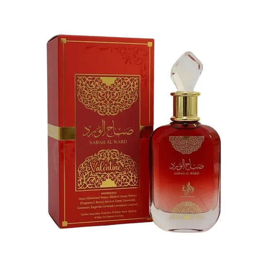 Perfume Al Wataniah Sabah Al Ward Valentine Eau de Parfum Feminino 100ML